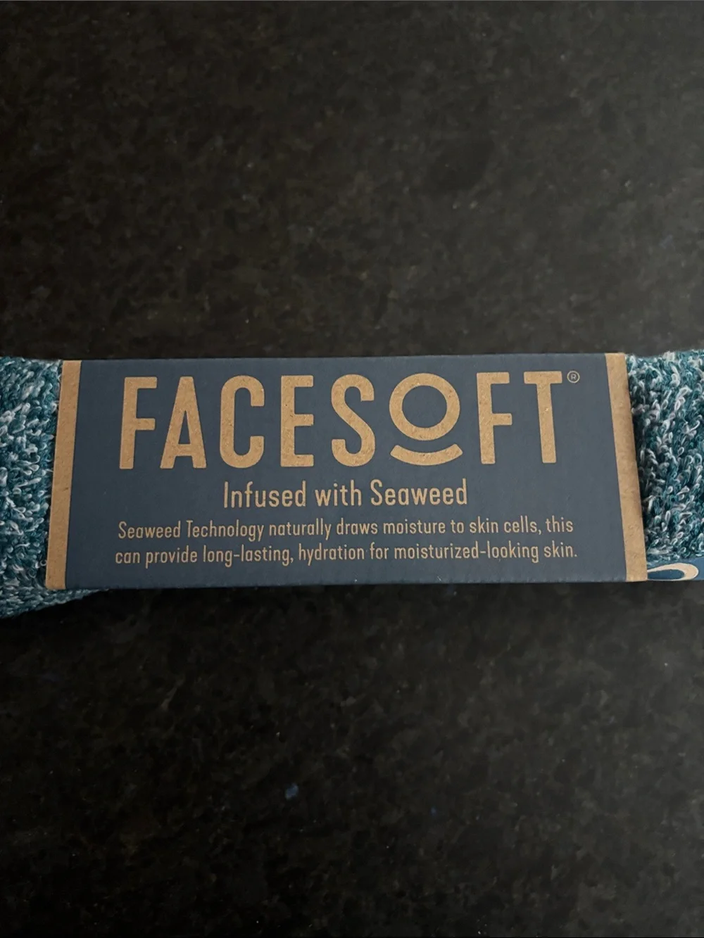 Face soft Seaweed Eco-Friendly Face Towel - Teal